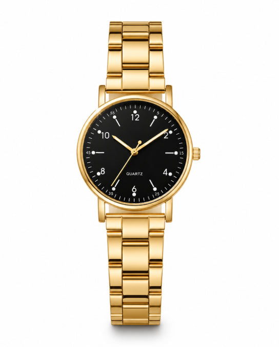 TÁ COLOCANDO RELOGIO FEMININO NA LOJA?2/4PCS Fashion Arabic Dial Women Watches Simple Quaretz Wristwatch with Bracelets Set Reloj Mujer（Without Box）