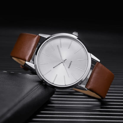 Relógio Quartzo Casual Marrom Nobrenne Essence