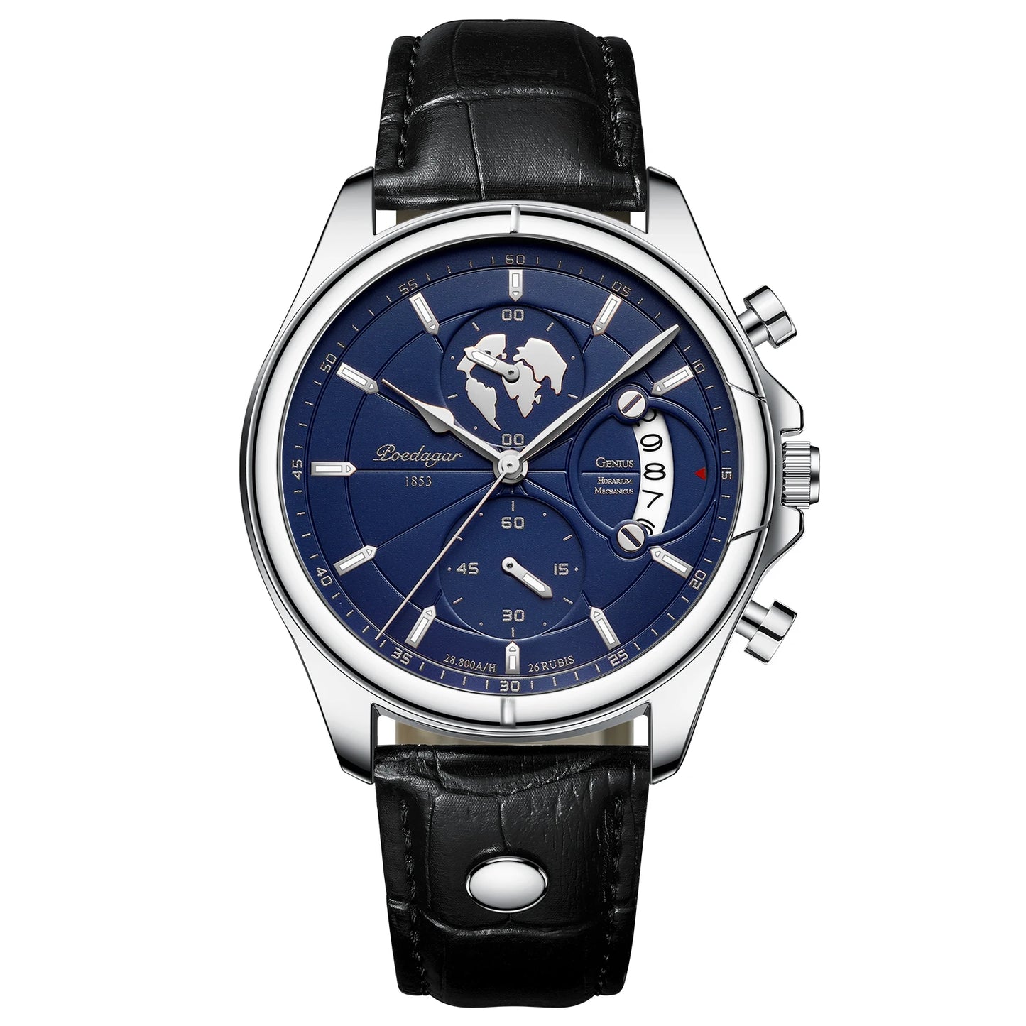 Relógio Quartzo Cronógrafo em Couro Nobrenne Selection